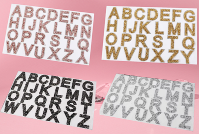 Diamond Letter Decals
